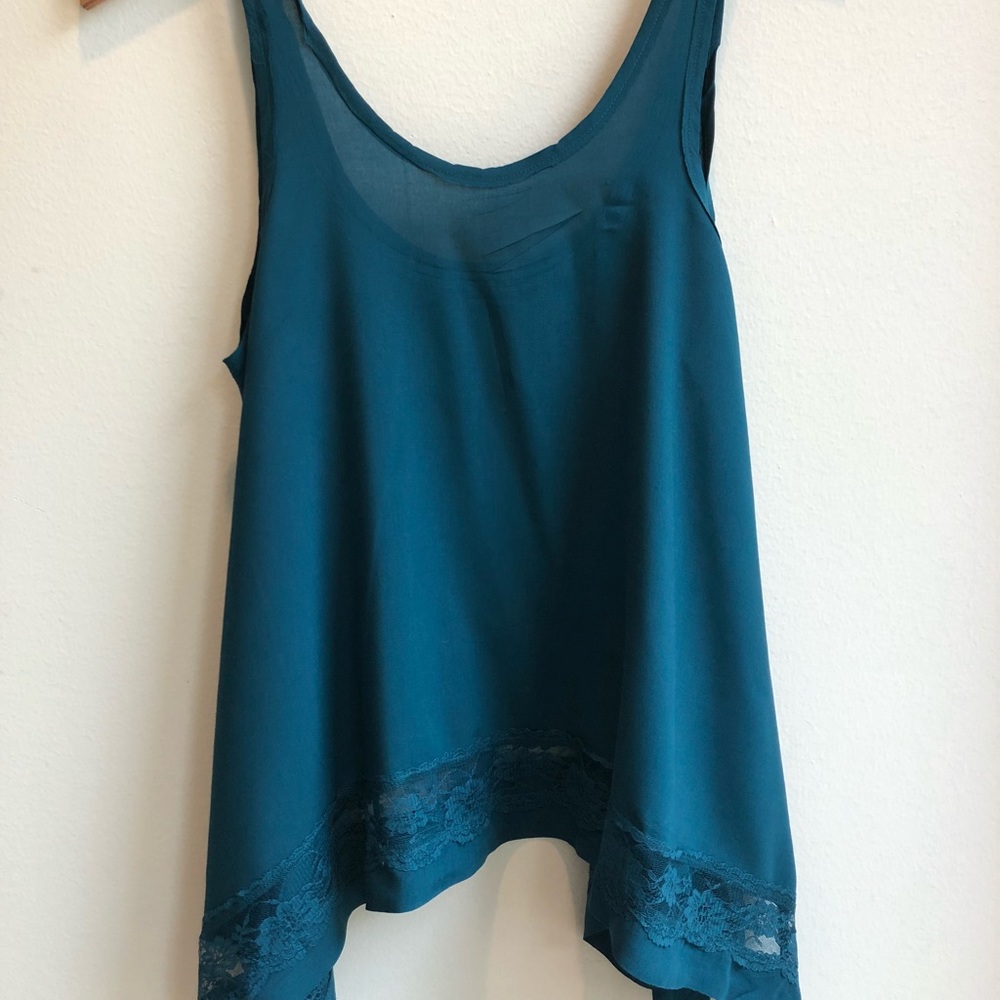 Free People Turquoise Tank